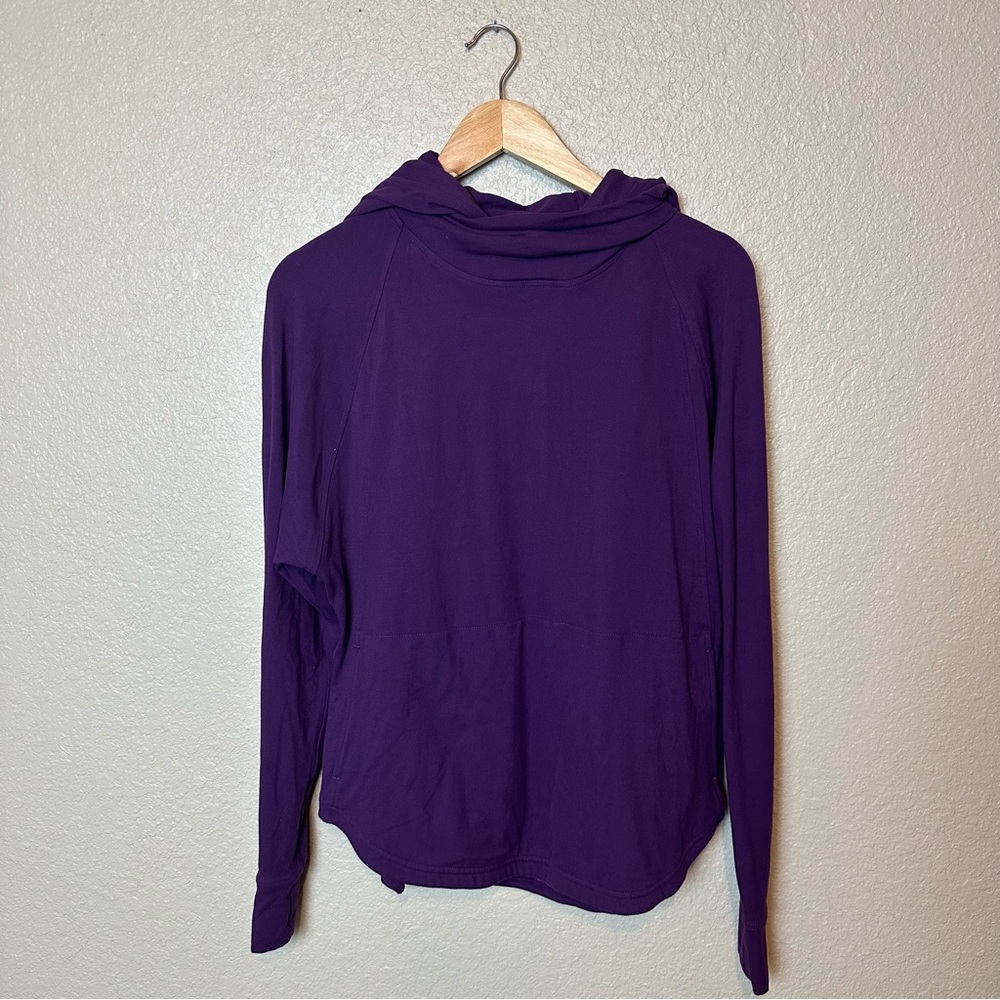 Best price ever! Moving ! lululemon athletica Purple Long Sleeve Hooded Top